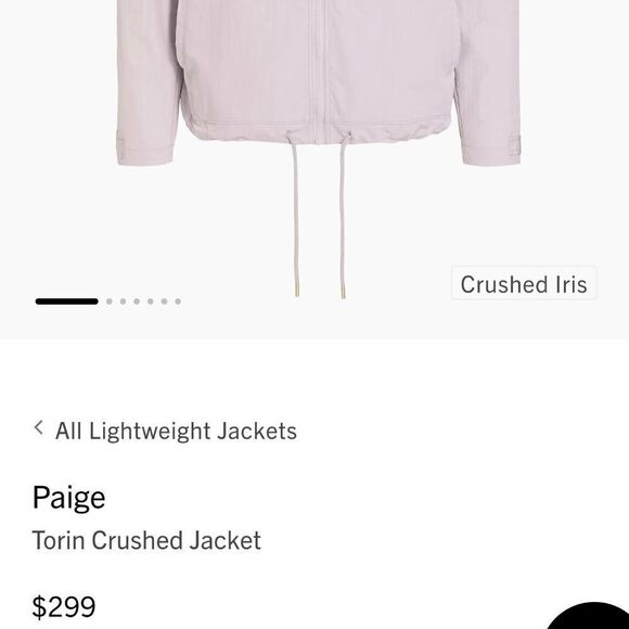 Paige Torin Crushed lightweight Jacket inXL - Picture 11 of 11